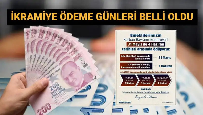Emekli Bayram İkramiyeleri Yatıyor! Ödeme Tarihleri ve Detaylar Burada