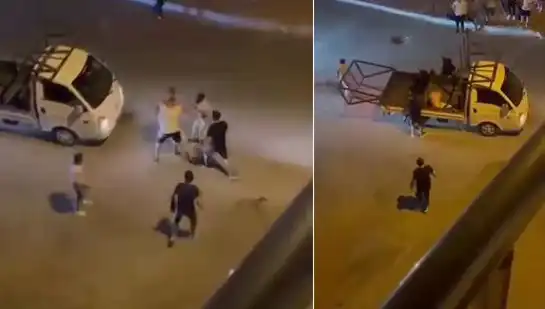 Bursa'da Taciz Şüphelisine Sokak Ortasında Meydan Dayağı