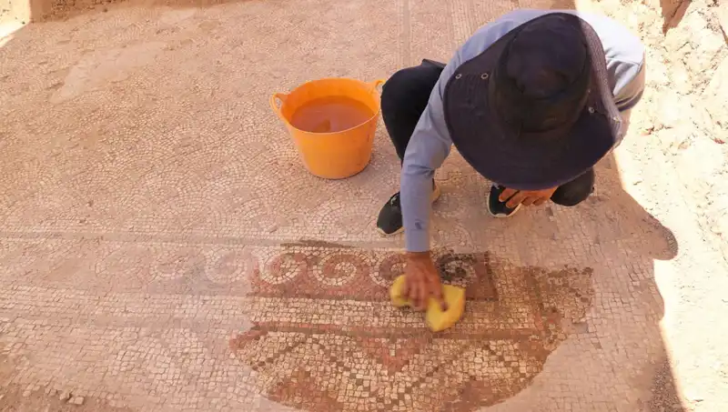Mardin'de İnanılmaz Bir Keşif: 1500 Yıllık Mozaik Bulundu!